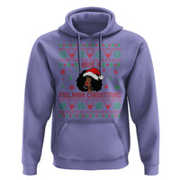 Have A Melanin Christmas Hoodie Cute Black Santa Girl Ugly Xmas - Wonder Print Shop