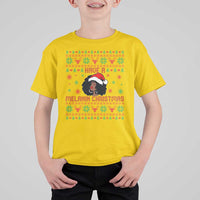 Have A Melanin Christmas T Shirt For Kid Cute Black Santa Girl Ugly Xmas - Wonder Print Shop