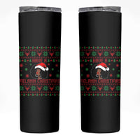 Have A Melanin Christmas Skinny Tumbler Cute Black Santa Girl Ugly Xmas - Wonder Print Shop
