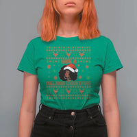 Have A Melanin Christmas T Shirt For Women Cute Black Santa Girl Ugly Xmas - Wonder Print Shop