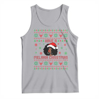 Have A Melanin Christmas Tank Top Cute Black Santa Girl Ugly Xmas - Wonder Print Shop