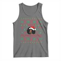 Have A Melanin Christmas Tank Top Cute Black Santa Girl Ugly Xmas - Wonder Print Shop
