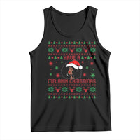 Have A Melanin Christmas Tank Top Cute Black Santa Girl Ugly Xmas - Wonder Print Shop