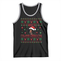 Have A Melanin Christmas Tank Top Cute Black Santa Girl Ugly Xmas - Wonder Print Shop