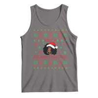 Have A Melanin Christmas Tank Top Cute Black Santa Girl Ugly Xmas - Wonder Print Shop