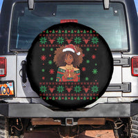 Black Queen Christmas Spare Tire Cover African American Girl Black Pride - Wonder Print Shop