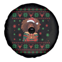 Black Queen Christmas Spare Tire Cover African American Girl Black Pride - Wonder Print Shop