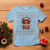 Black Queen Christmas T Shirt African American Girl Black Pride - Wonder Print Shop