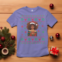 Black Queen Christmas T Shirt African American Girl Black Pride - Wonder Print Shop