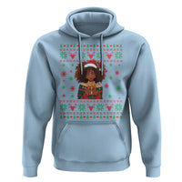 Black Queen Christmas Hoodie African American Girl Black Pride - Wonder Print Shop