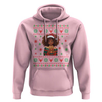 Black Queen Christmas Hoodie African American Girl Black Pride - Wonder Print Shop