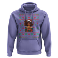 Black Queen Christmas Hoodie African American Girl Black Pride - Wonder Print Shop