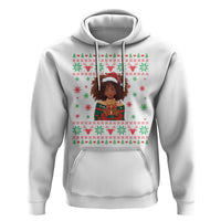 Black Queen Christmas Hoodie African American Girl Black Pride - Wonder Print Shop