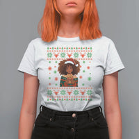 Black Queen Christmas T Shirt For Women African American Girl Black Pride - Wonder Print Shop