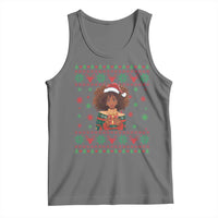 Black Queen Christmas Tank Top African American Girl Black Pride - Wonder Print Shop