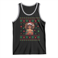Black Queen Christmas Tank Top African American Girl Black Pride - Wonder Print Shop