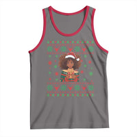 Black Queen Christmas Tank Top African American Girl Black Pride - Wonder Print Shop