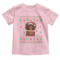 Black Queen Christmas Toddler T Shirt African American Girl Black Pride - Wonder Print Shop