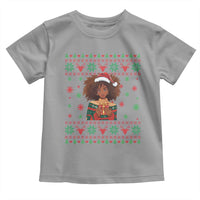 Black Queen Christmas Toddler T Shirt African American Girl Black Pride - Wonder Print Shop