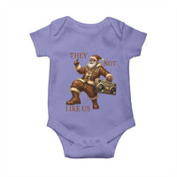 They Not Like Us Baby Onesie Funny Christmas Black Santa Claus - Wonder Print Shop