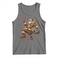 They Not Like Us Tank Top Funny Christmas Black Santa Claus - Wonder Print Shop