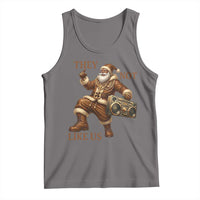 They Not Like Us Tank Top Funny Christmas Black Santa Claus - Wonder Print Shop