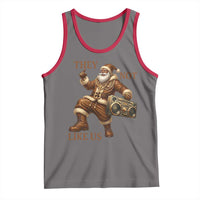 They Not Like Us Tank Top Funny Christmas Black Santa Claus - Wonder Print Shop