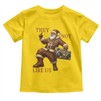 They Not Like Us Toddler T Shirt Funny Christmas Black Santa Claus - Wonder Print Shop