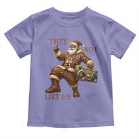 They Not Like Us Toddler T Shirt Funny Christmas Black Santa Claus - Wonder Print Shop
