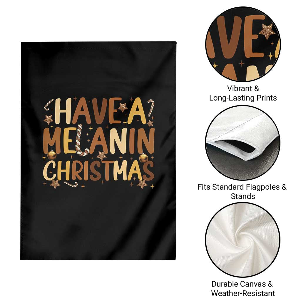 Funny Black Pride Have A Melanin Christmas Garden Flag Culture Gift - Wonder Print Shop