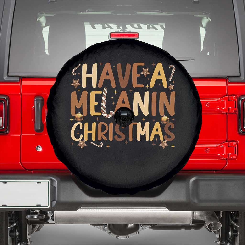 Funny Black Pride Have A Melanin Christmas Spare Tire Cover Culture Gift - Wonder Print Shop