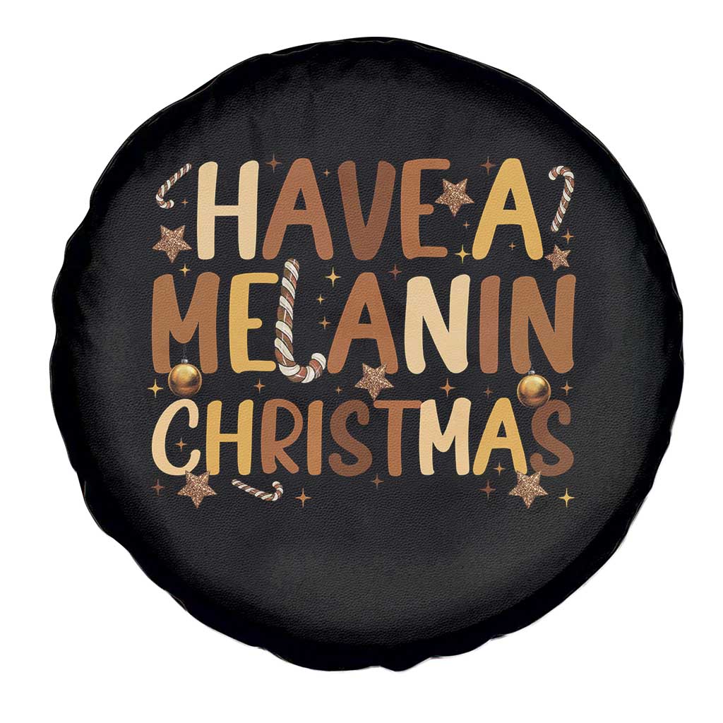 Funny Black Pride Have A Melanin Christmas Spare Tire Cover Culture Gift - Wonder Print Shop