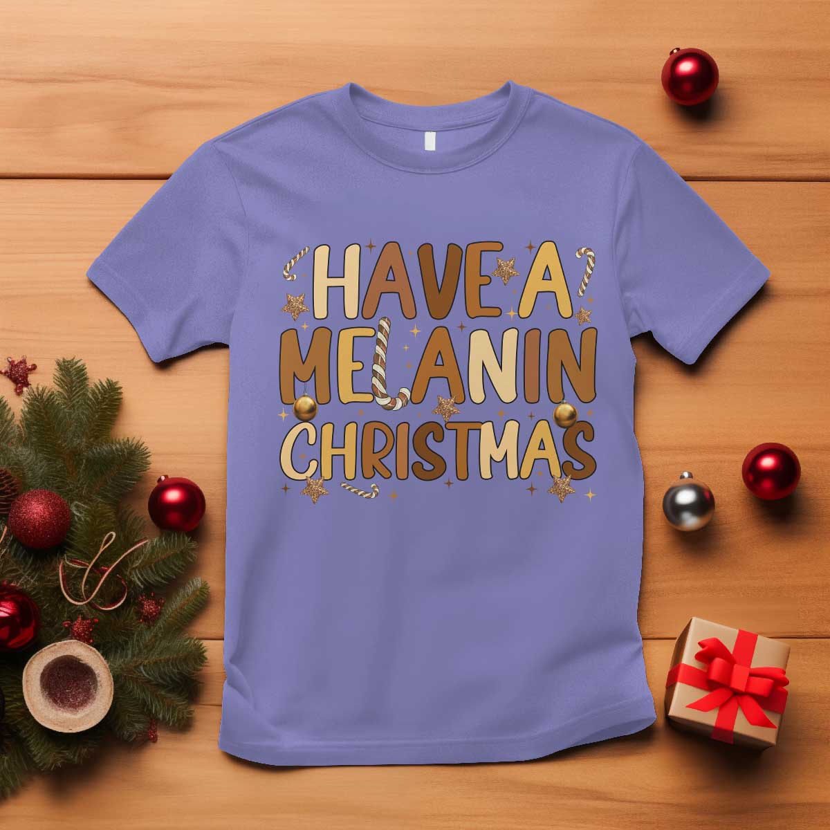 Funny Black Pride Have A Melanin Christmas T Shirt Culture Gift - Wonder Print Shop