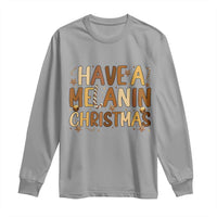 Funny Black Pride Have A Melanin Christmas Long Sleeve Shirt Culture Gift - Wonder Print Shop
