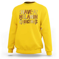 Funny Black Pride Have A Melanin Christmas Sweatshirt Culture Gift - Wonder Print Shop