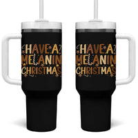 Funny Black Pride Have A Melanin Christmas Tumbler With Handle Culture Gift - Wonder Print Shop