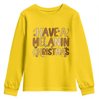 Funny Black Pride Have A Melanin Christmas Youth Sweatshirt Culture Gift - Wonder Print Shop