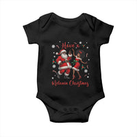 Have A Melanin Christmas Baby Onesie Funny Dancing Santa And Mrs Claus Culture Gift - Wonder Print Shop