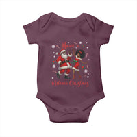 Have A Melanin Christmas Baby Onesie Funny Dancing Santa And Mrs Claus Culture Gift - Wonder Print Shop