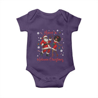 Have A Melanin Christmas Baby Onesie Funny Dancing Santa And Mrs Claus Culture Gift - Wonder Print Shop