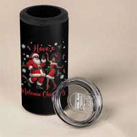 Have A Melanin Christmas 4 in 1 Can Cooler Tumbler Funny Dancing Santa And Mrs Claus Culture Gift - Wonder Print Shop