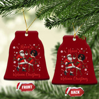 Have A Melanin Christmas Ceramic Ornament Funny Dancing Santa And Mrs Claus Culture Gift - Wonder Print Shop