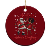Have A Melanin Christmas Ceramic Ornament Funny Dancing Santa And Mrs Claus Culture Gift - Wonder Print Shop