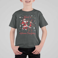 Have A Melanin Christmas T Shirt For Kid Funny Dancing Santa And Mrs Claus Culture Gift - Wonder Print Shop