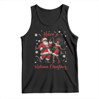 Have A Melanin Christmas Tank Top Funny Dancing Santa And Mrs Claus Culture Gift - Wonder Print Shop