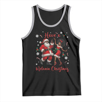 Have A Melanin Christmas Tank Top Funny Dancing Santa And Mrs Claus Culture Gift - Wonder Print Shop
