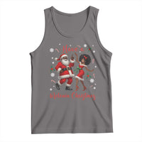 Have A Melanin Christmas Tank Top Funny Dancing Santa And Mrs Claus Culture Gift - Wonder Print Shop