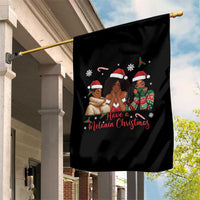 Have A Melanin Christmas Garden Flag Black Girl Xmas Gift - Wonder Print Shop