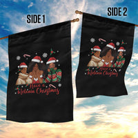 Have A Melanin Christmas Garden Flag Black Girl Xmas Gift - Wonder Print Shop
