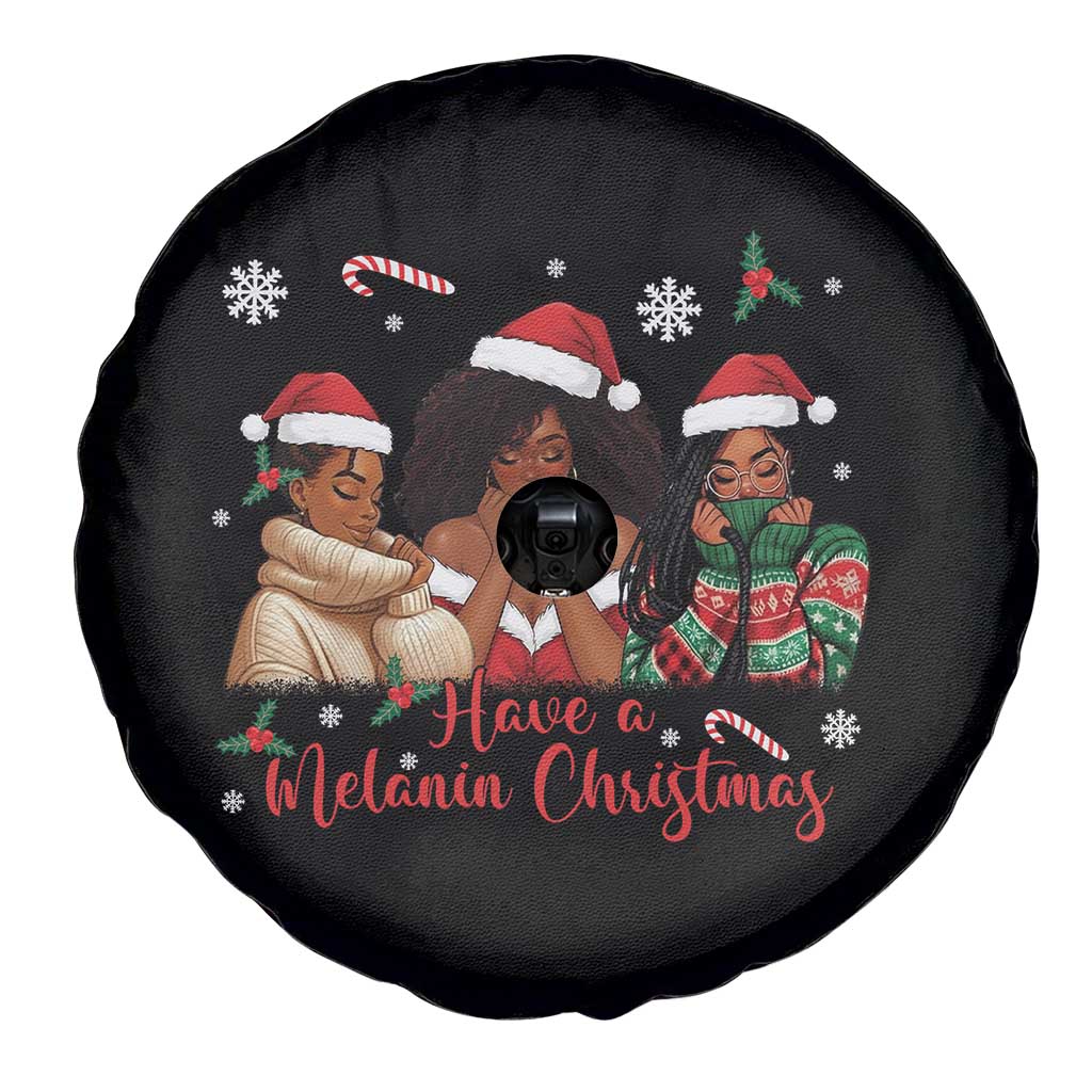 Have A Melanin Christmas Spare Tire Cover Black Girl Xmas Gift - Wonder Print Shop